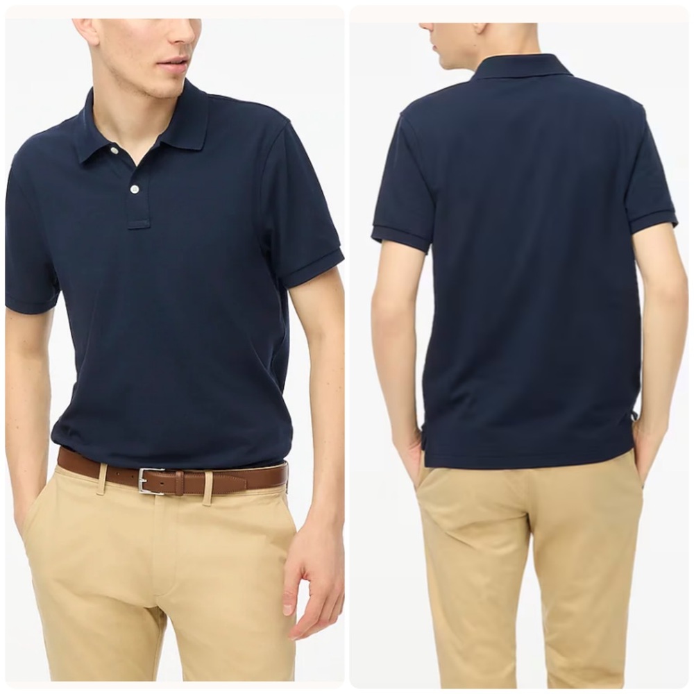 J.Crew men’s  Flex piqué polo shirt
